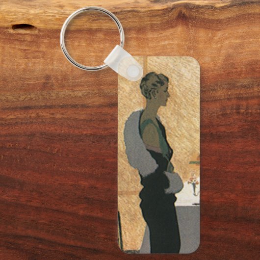 liefde en Romance, elegant avondeten Sleutelhanger (Voorkant)