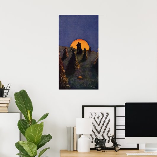  liefde en Romance, Harvest Moon Kiss Poster (Thuiskantoor)