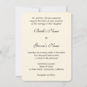 liefde en Romance, huwelijk Kaart (Achterkant)