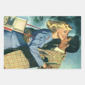 liefde en Romance, kerstdans Inpakpapier Vel (Voorkant)