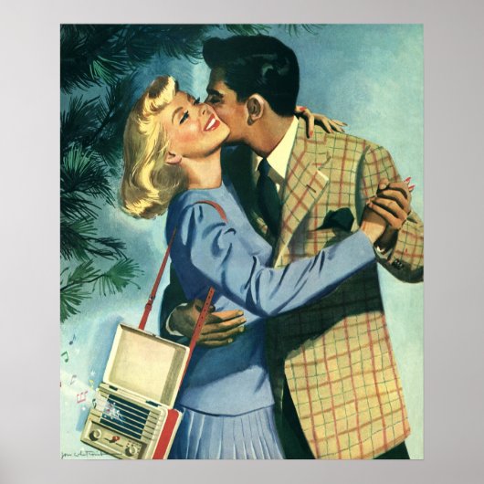 liefde en Romance, kerstdans Poster (Voorkant)