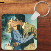  liefde en Romance, kerstdans Sleutelhanger (Achterkant)