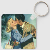  liefde en Romance, kerstdans Sleutelhanger (Achterkant)