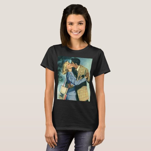 liefde en Romance, kerstdans T-shirt (Voorkant volledig)