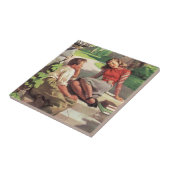  liefde en Romance, middelbare school Sweethearts Tegeltje (Zijkant)