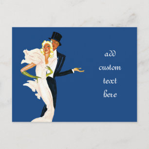  liefde en Romance, Modern Wedding Couple Briefkaart