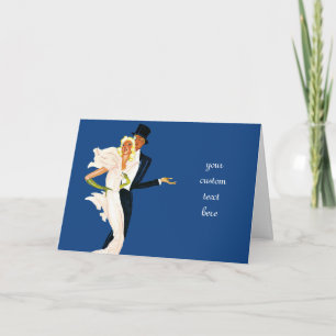 liefde en Romance, Modern Wedding Couple Kaart