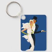  liefde en Romance, Modern Wedding Couple Sleutelhanger (Voorkant)