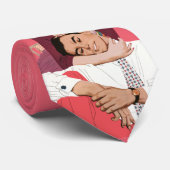  liefde en Romance, Passen getrouwd in roze Stropdas (Opgerold)