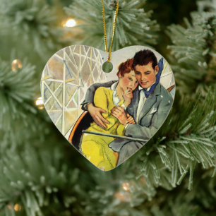 liefde en Romance, Roller Onderzetter Ride Keramisch Ornament