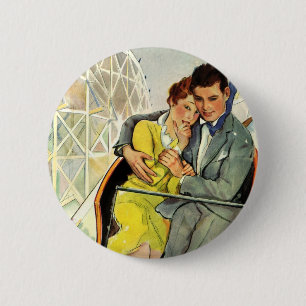  liefde en Romance, Roller Onderzetter Ride Ronde Button 5,7 Cm