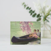  liefde en Romance, Romantic Canoe Ride Briefkaart (Staand voorkant)