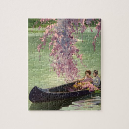 liefde en Romance, Romantic Canoe Ride Legpuzzel (Verticaal)