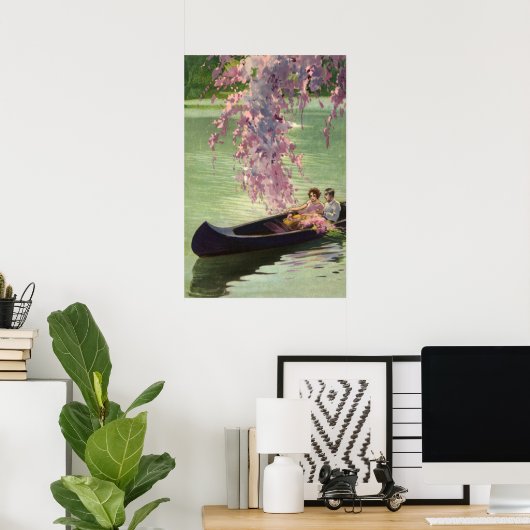 liefde en Romance, Romantic Canoe Ride Poster (Thuiskantoor)