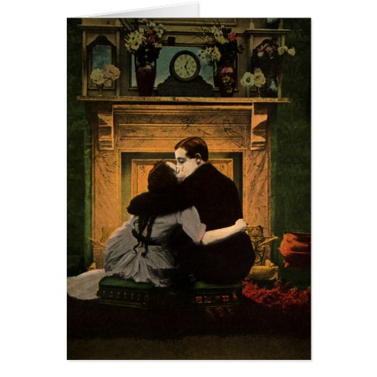  liefde en Romance, Romantic Fireplace Kiss (Voorkant)