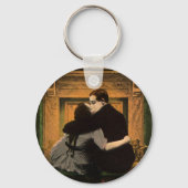  liefde en Romance, Romantic Fireplace Kiss Sleutelhanger (Voorkant)