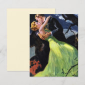 liefde en Romance, Romantic Kiss Uitnodiging (Voorkant / Achterkant)