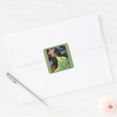 liefde en Romance, Romantic Kiss Vierkante Sticker (Envelop)