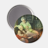  liefde en Romance; Romantische grootouders Magneet (Voorkant / Achterkant)