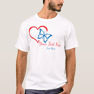 Liefde- en romantiekconceptontwerp met harten-elem t-shirt