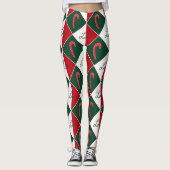 Liefde en snoep Canes Leggings (Voorkant)