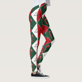 Liefde en snoep Canes Leggings