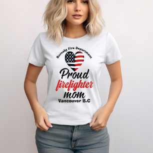 Liefde en steun eert brandweermoeders t-shirt