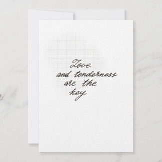 Liefde en tederheid quote kaart