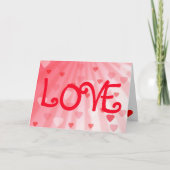 Liefde en Valentijn Harten - Valentijn Kaart (Voorkant)