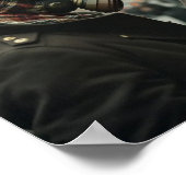 LIEFDE EN VERZET Retro Tartan Romantiek Poster (Hoek)