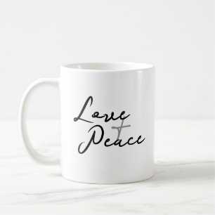 Liefde en vrede koffiemok