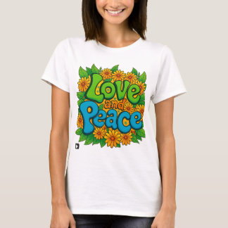 liefde en vrede t-shirt
