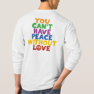 Liefde en vrede t-shirt