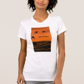 Liefde en Vrede T-shirt voor vrouwen (Voorkant)