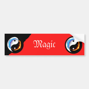Liefde en vrede Yin-Yang Bumpersticker