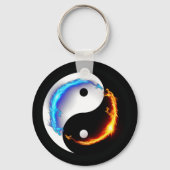 Liefde en vrede Yin-Yang Sleutelhanger (Achterkant)