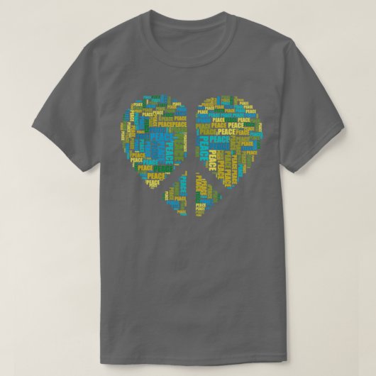 Liefde en Vredeshart T-shirt (Design voorkant)