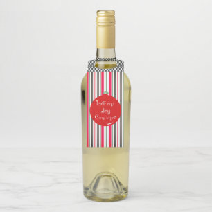 Liefde en vreugde komen naar je feestdag voor fees flessenhanger