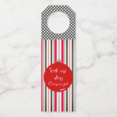 Liefde en vreugde komen naar je feestdag voor fees flessenhanger (Voorkant)