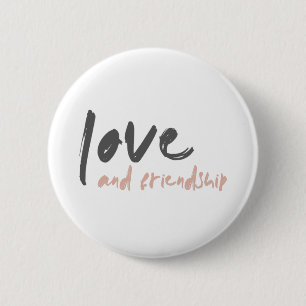 Liefde en vriendschap   Modern Forever Friend Best Ronde Button 5,7 Cm