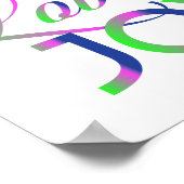 Liefde en vrolijk Poster (Hoek)