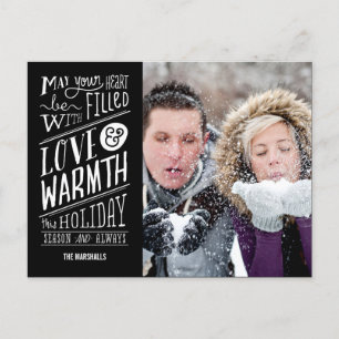 Liefde en warmte vakantie fotokaart Briefkaart