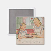 Liefde en zorg begint met Pyrex ware Magnet Magneet (Voorkant / Achterkant)