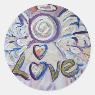 Liefde Engel Word Art Custom Decal Stickers