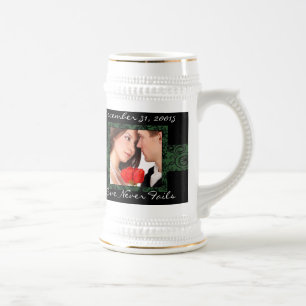 Liefde Faalt Nooit Foto Huwelijk Stein Bierpul