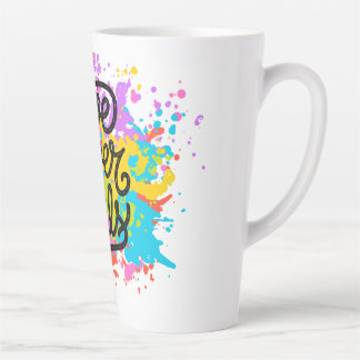 Liefde faalt nooit latte mok