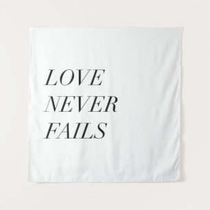 liefde faalt nooit wandkleed