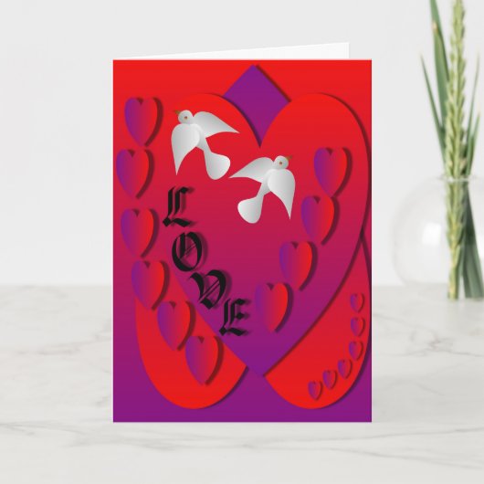 Liefde Feestdagen Kaart (Voorkant)