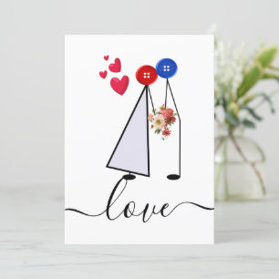 liefde feestdagenkaart
