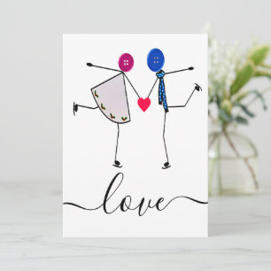 liefde feestdagenkaart